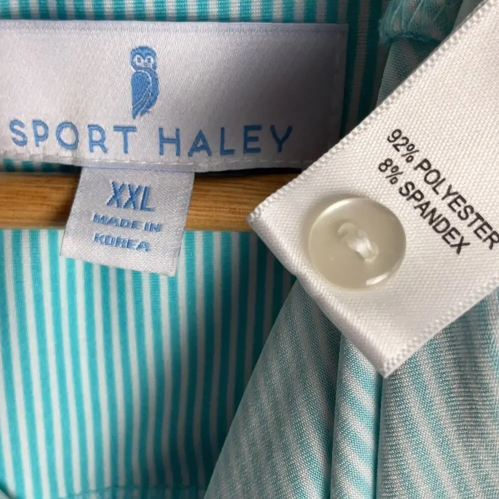 Sport Haley Blue Striped sleeveless Top Womens XXL